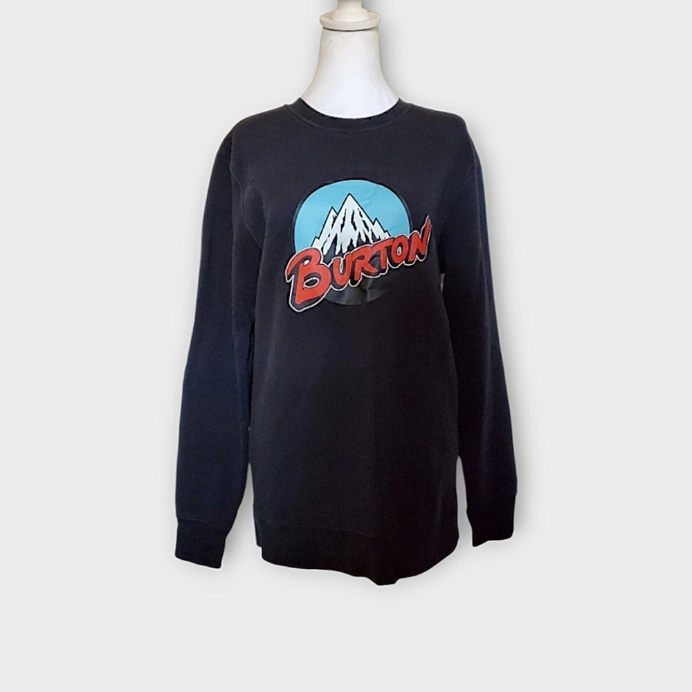 Burton Retro Mountain Graphic Crewneck Sweatshirt NWOT - Picture 2 of 6